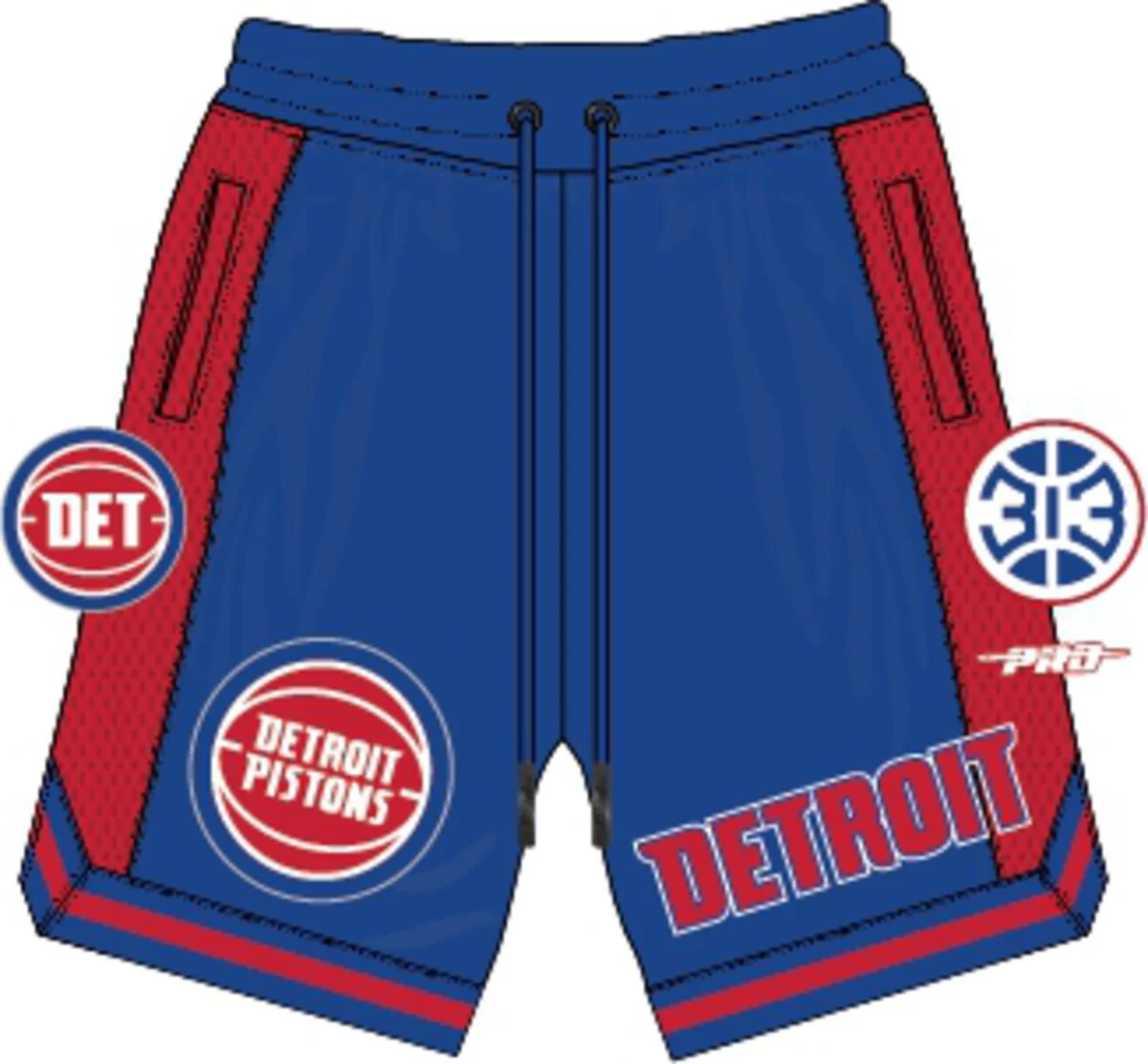 Pro Standard - Detroit Pistons Retro Classic Dk 2.0 Short - Image 5