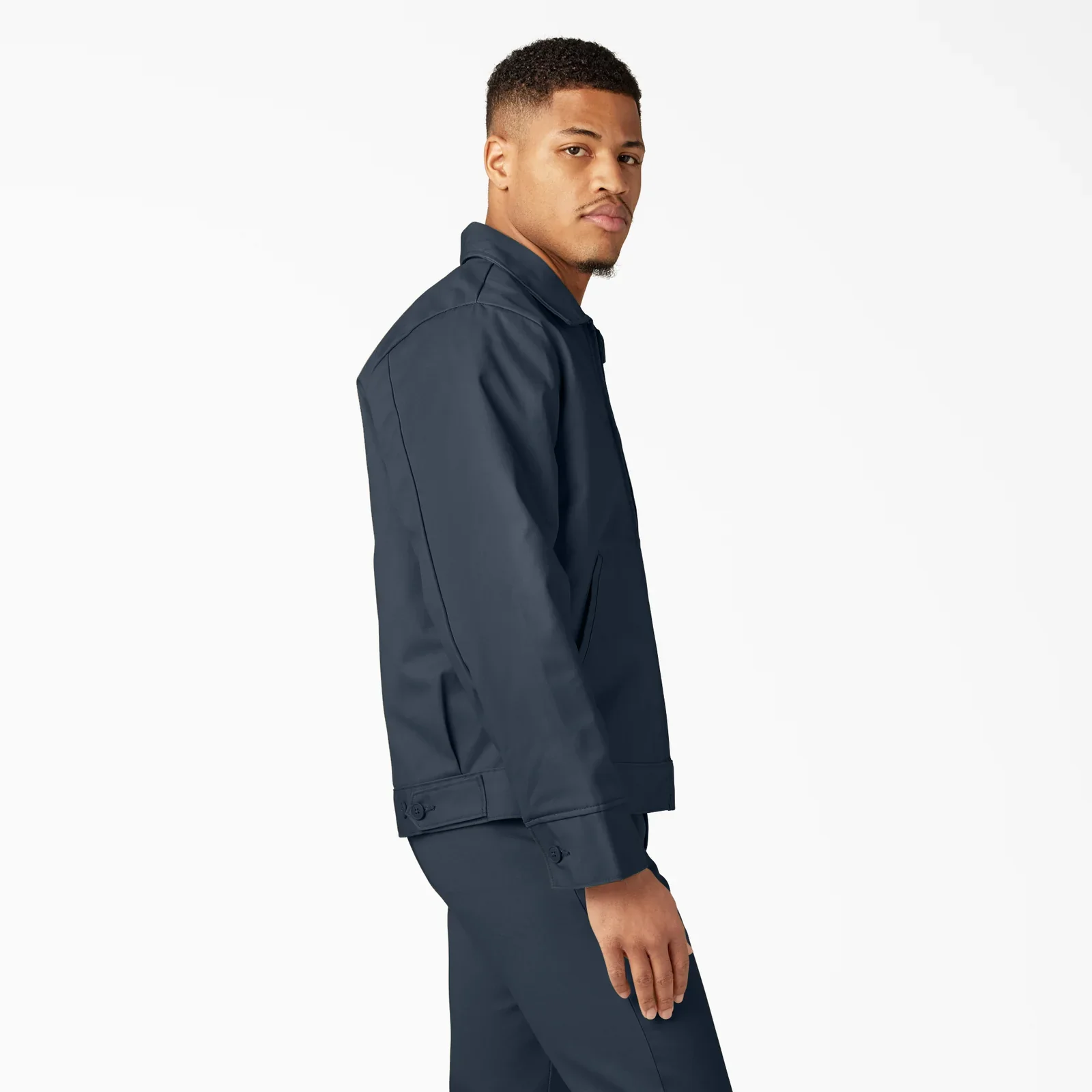 DICKIES MENS INSULATED EISENHOWER JACKET(TJ15)- DARK NAVY-DN - Image 4