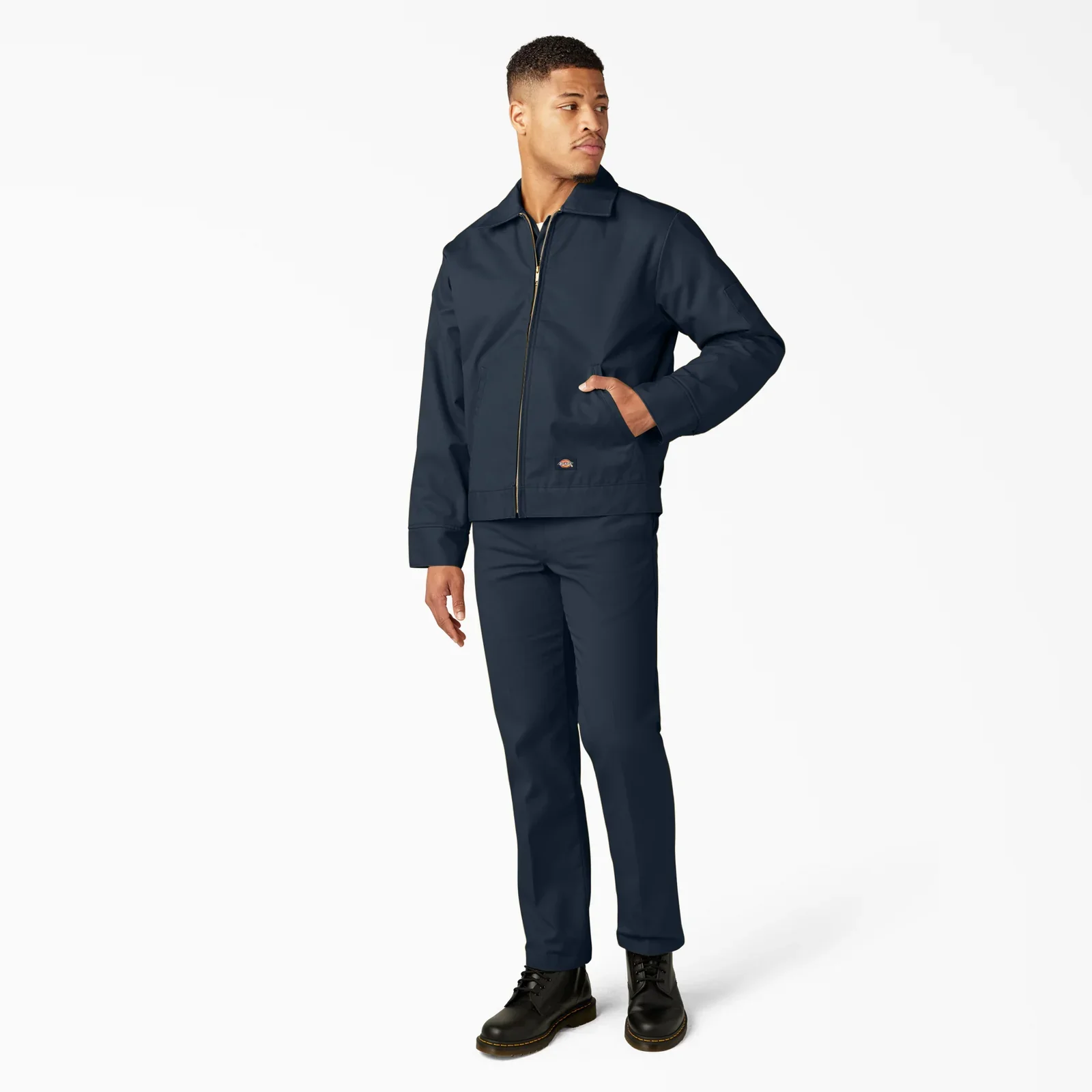 DICKIES MENS INSULATED EISENHOWER JACKET(TJ15)- DARK NAVY-DN - Image 5