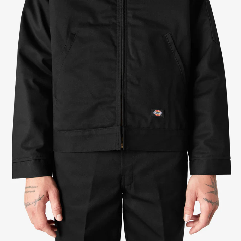 DICKIES MENS INSULATED EISENHOWER JACKET (TJ15)- BLACK - Image 3