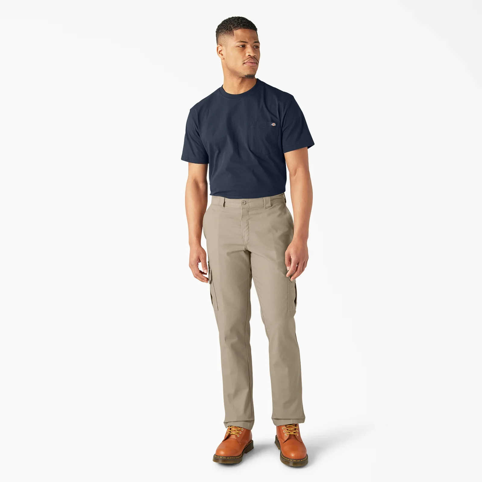 DICKIES-MENS TWILL CARGO PANT-Desert Sand (DS)-(WP595) - Image 4