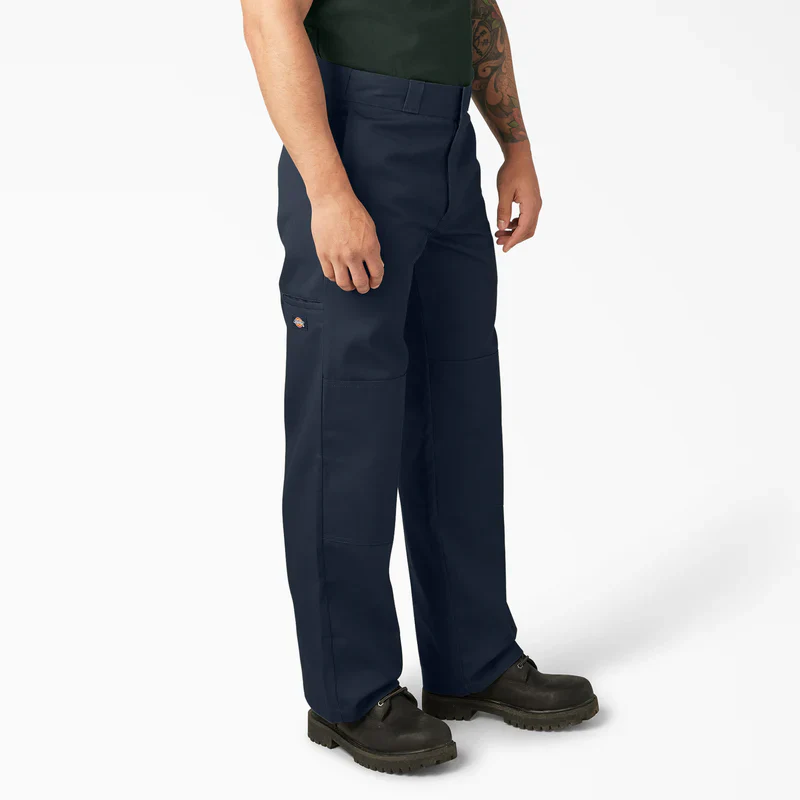 DICKIES MENS TWILL DOUBLE KNEE WORK PANT (85283)-DARK NAVY - 0DN - Image 3