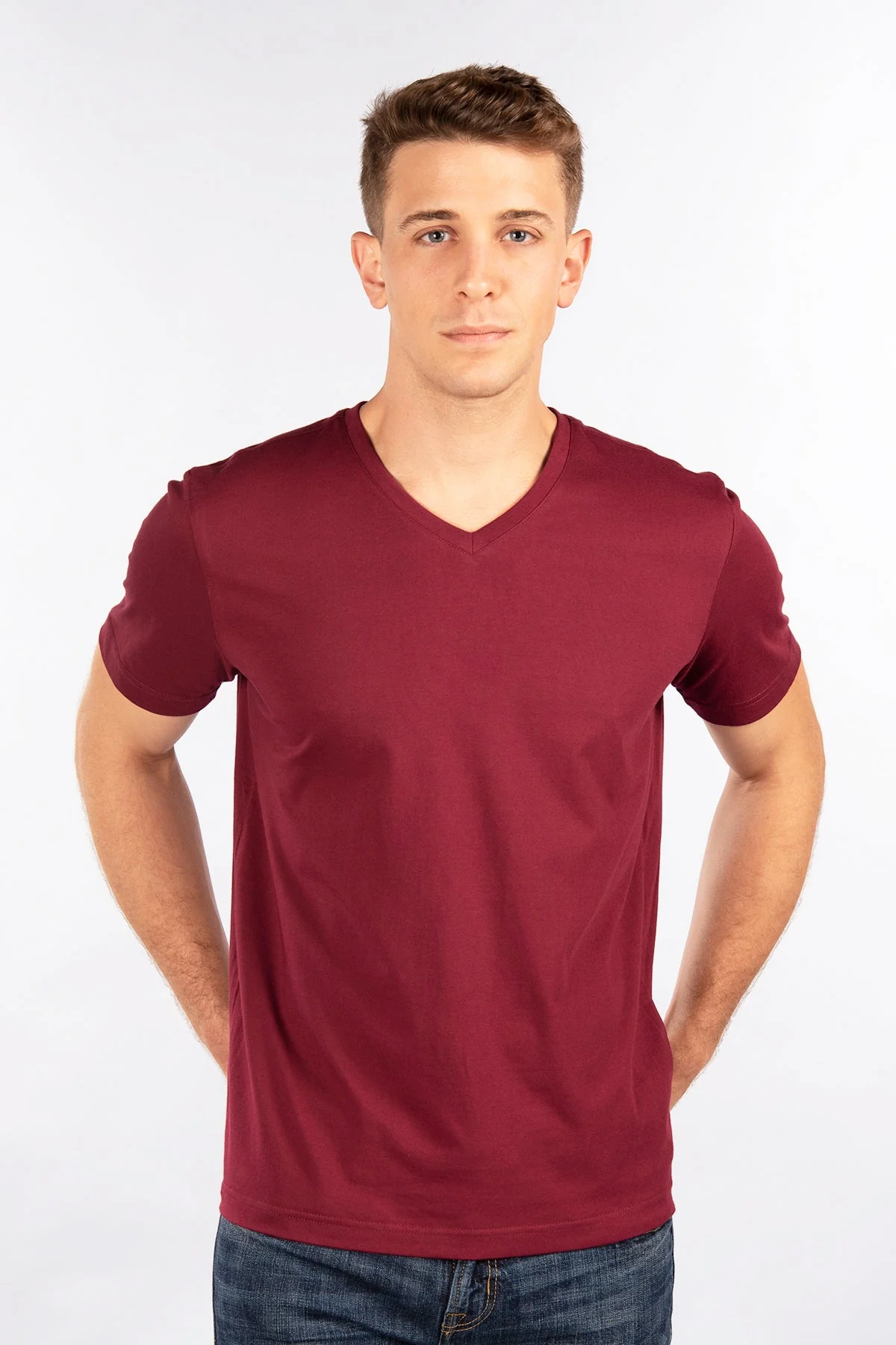 CityLab - Fitted T-Shirt, V Neck 0208V - Image 13