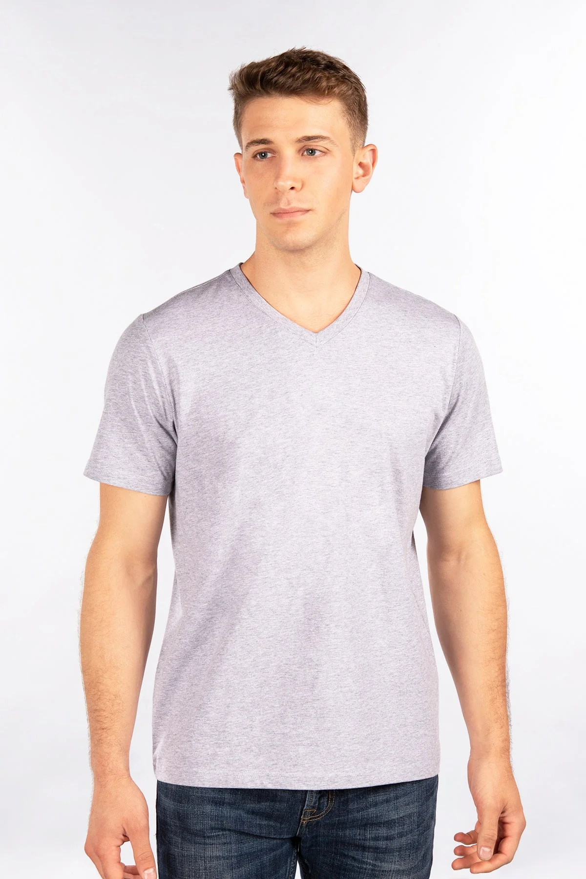 CityLab - Fitted T-Shirt, V Neck 0208V - Image 5