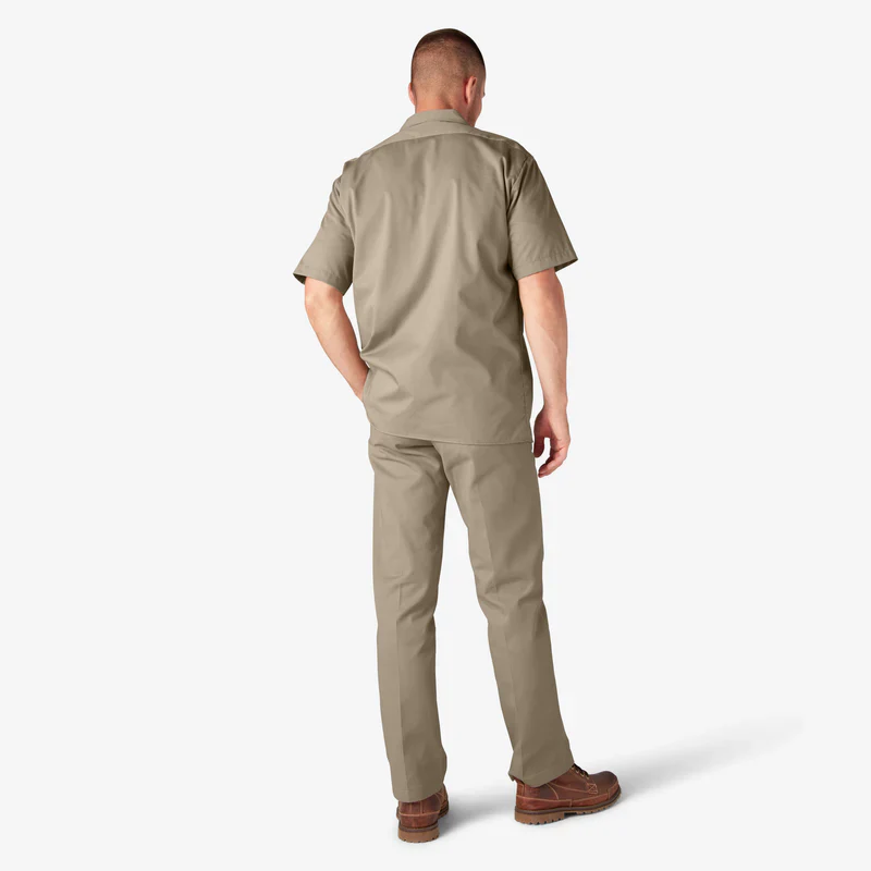 MENS S/S WORK SHIRT (1574)- DESERT SAND - 0DS - Image 5