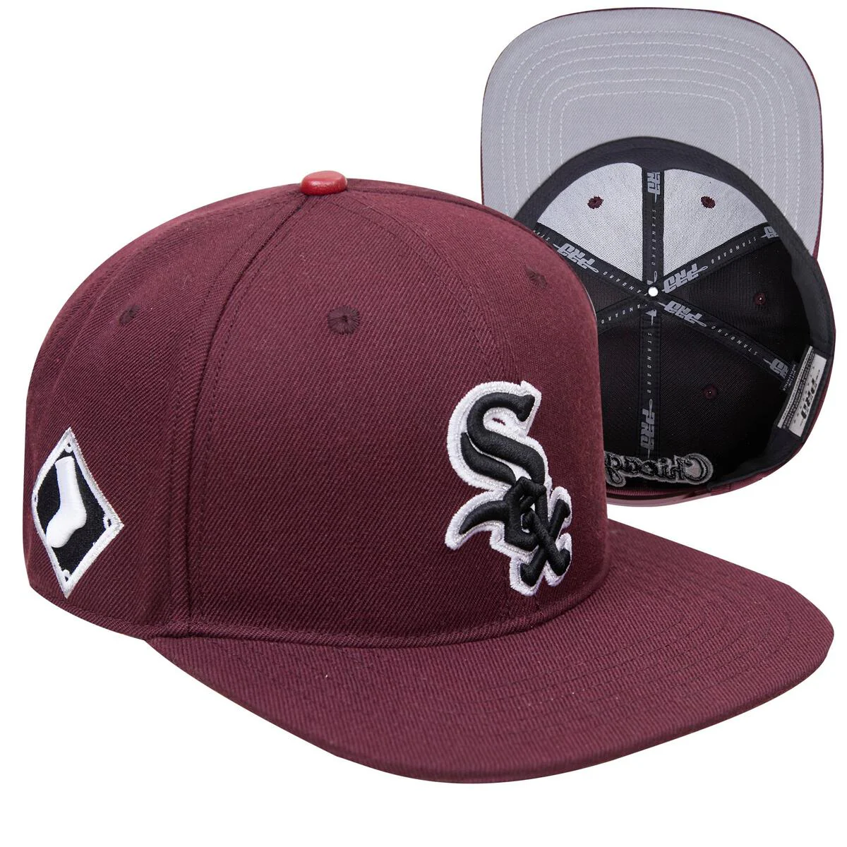 Pro Standard - Chicago White Sox Classic Chenille Wool Snapback Hat - Image 9
