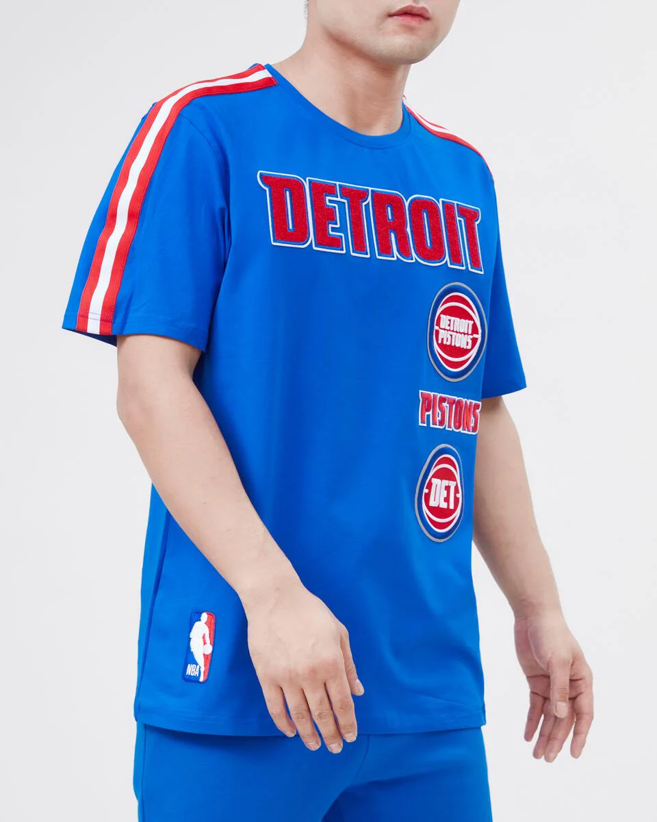 Pro Standard - Detroit Pistons Retro Classic Sj Striped Tee - Image 6