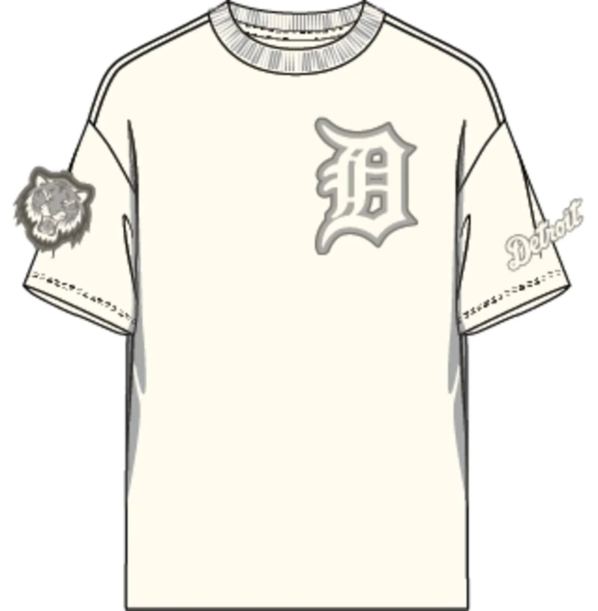 Pro Standard - Detroit Tigers Neutral Cj Drop Shoulder Tee - Image 11